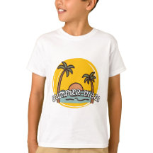 Sommarstämning Strand T-Shirt För Barn