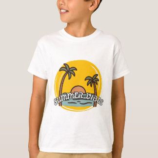 Sommarstämning Strand T-Shirt För Barn