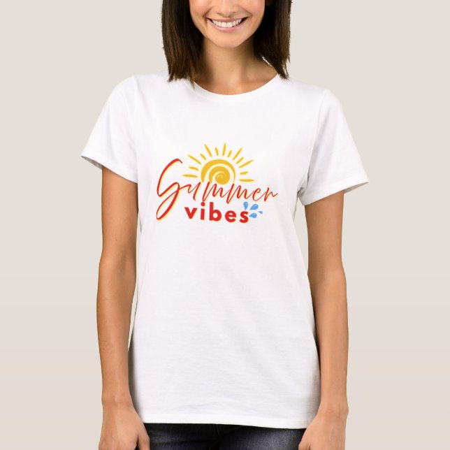"sommarstämning" t-shirt (Framsida)