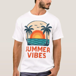 SOMMARSTÄMNING T-SHIRTAR FÖR STRANDEN T SHIRT