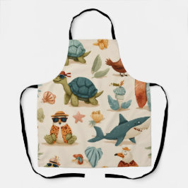 Sommarstämning Tryckt Apron Present