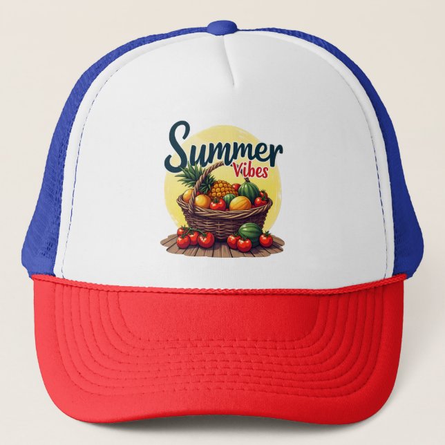 "Sommarstämningskorg" Keps (Framsida)