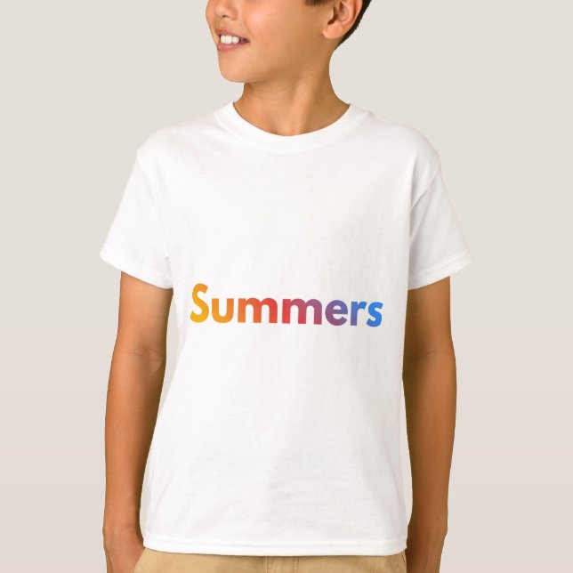 Sommarstart barntröja t shirt (Framsida)