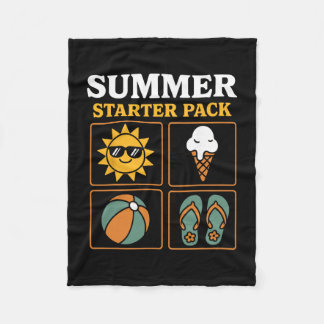 Sommarstartpaket Sol Flip Flops Ll Och Glass Fleecefilt