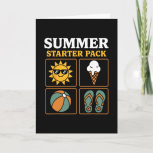 Sommarstartpaket Sol Flip Flops Ll Och Glass Kort