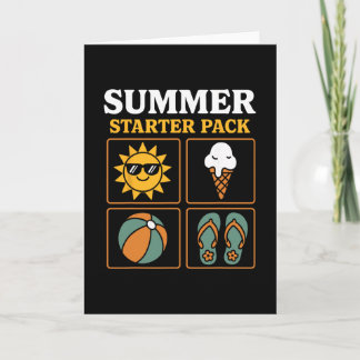 Sommarstartpaket Sol Flip Flops Ll Och Glass Kort