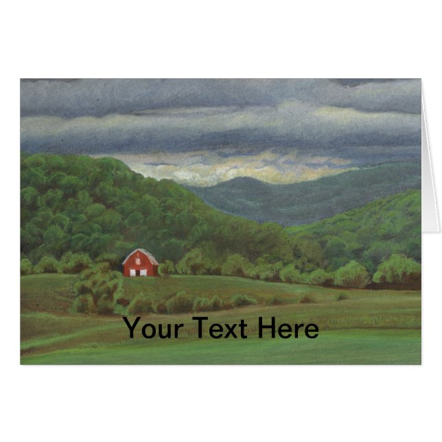 sommarstorm hälsningskort (Framsidan Horizontal)