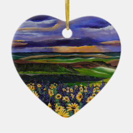 sommarstorm julgransprydnad keramik