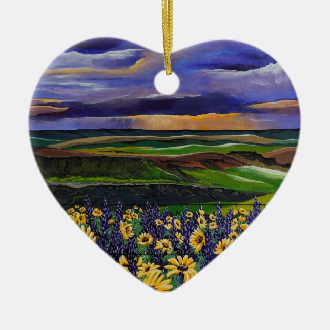 sommarstorm julgransprydnad keramik (Framsidan)