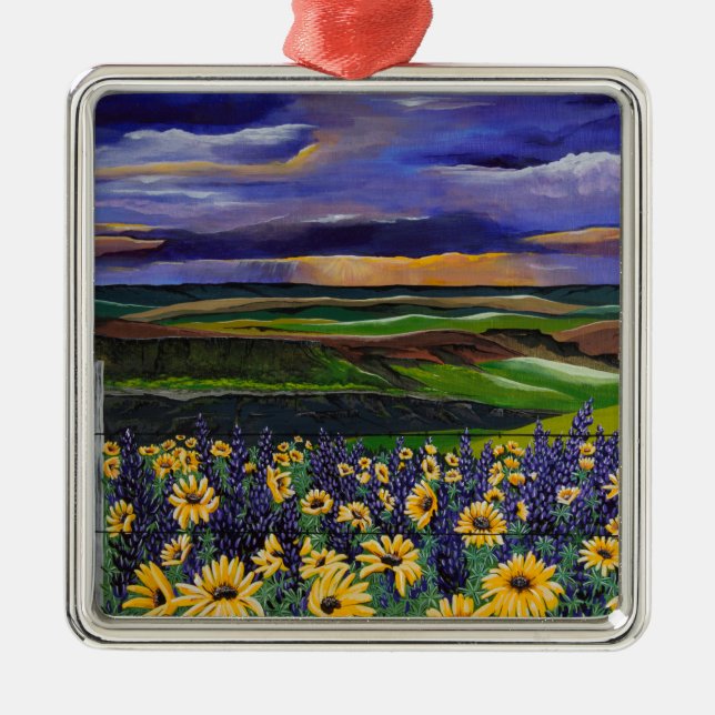 sommarstorm julgransprydnad metall (Framsidan)