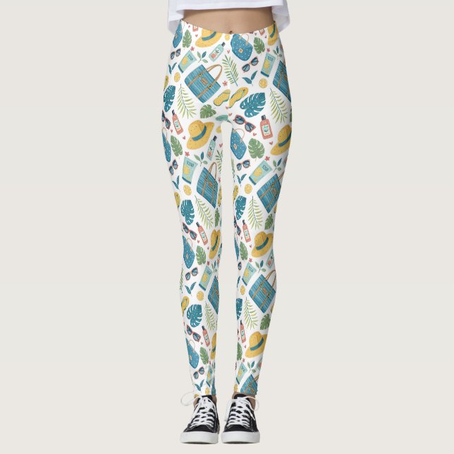 Sommarstrand Essentials Mönster (2) Leggings (Framsida)
