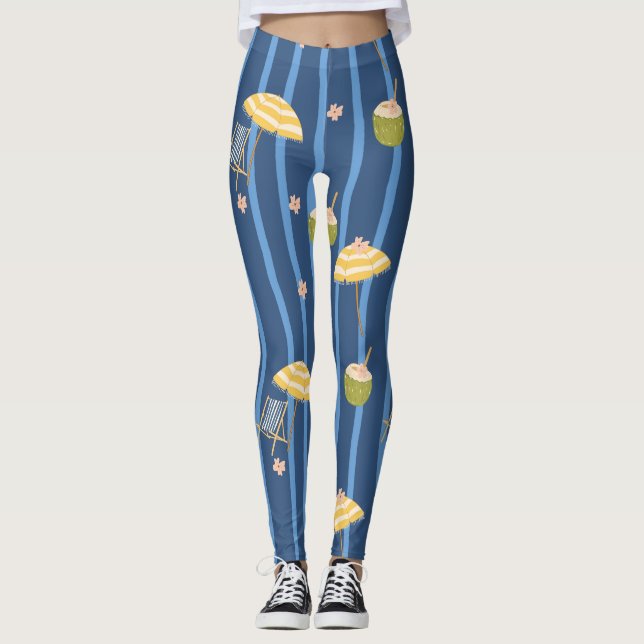 Sommarstrand Essentials Mönster (2) Leggings (Framsida)