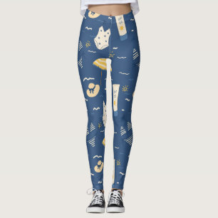 Sommarstrand Essentials Mönster (4) Leggings