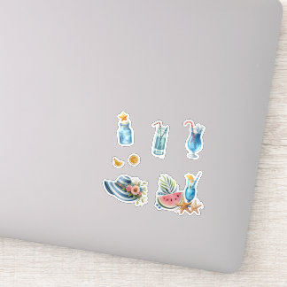 Sommarstrand Klistermärken