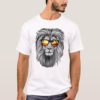 Sommarstrand lejon t shirt