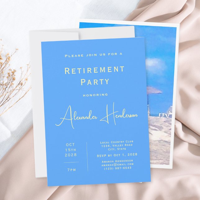 Sommarstrand Pensionärsfest Inbjudan (Skapare uppladdad)