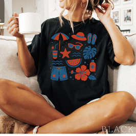 Sommarstrand Trendig sommar T Shirt