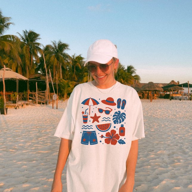 Sommarstrand Trendig sommar T Shirt (Skapare uppladdad)