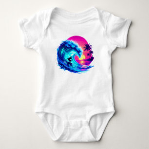 Sommarstrand Vattenfärg PNG Levande Tropisk Ocean T Shirt