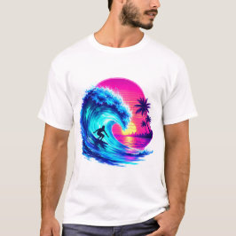 Sommarstrand Vattenfärg PNG Levande Tropisk Ocean T Shirt