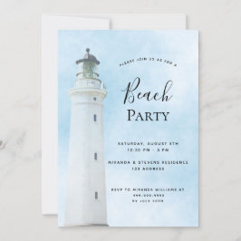 Sommarstranden i party inbjudningar