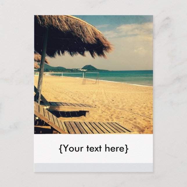 Sommarstrandhälsning Vykort (Framsida)