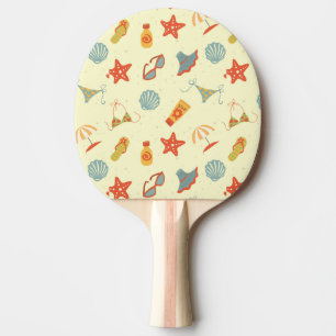Sommarstrandmönster Pingisracket