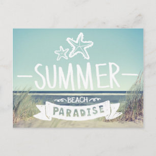 Sommarstrandparadis Vykort