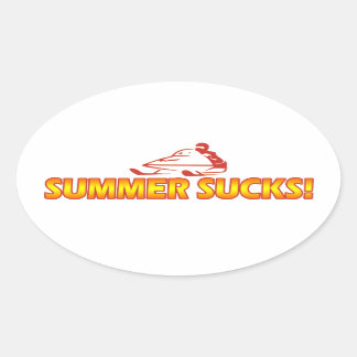 Sommarsuger Ovalt Klistermärke