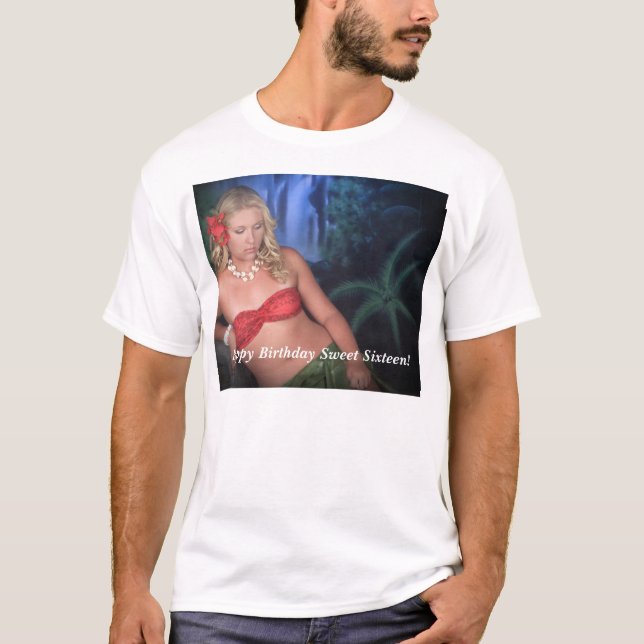 Sommarsurfan, Weigand, C896-t, lyckliga Birthda… Tröja (Framsida)