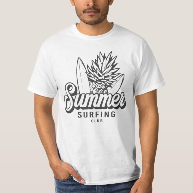 Sommarsurfande Klubb T-shirt (Framsida)