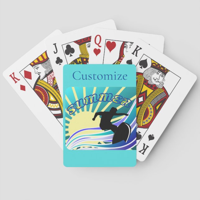 Sommarsurfande Roligt Thunder_Cove Casinokort (Baksidan)