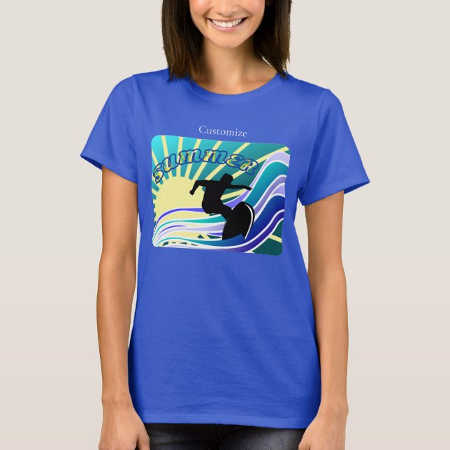 Sommarsurfande Roligt Thunder_Cove T Shirt (Framsida)