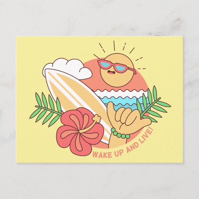 Sommarsurfarkort Vykort (Framsida)