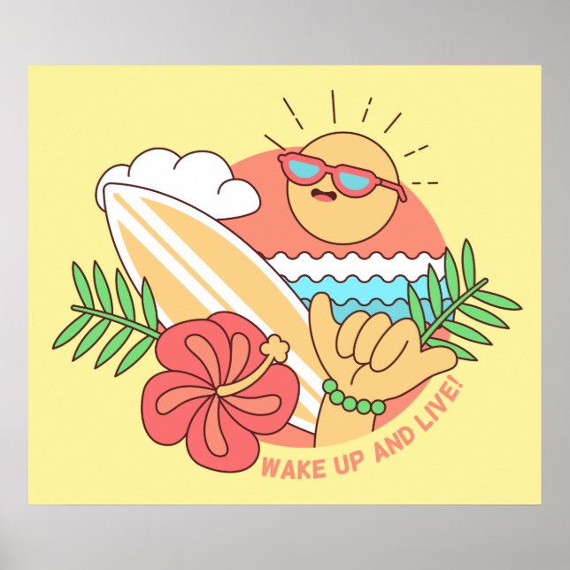 Sommarsurfer poster (Framsidan)