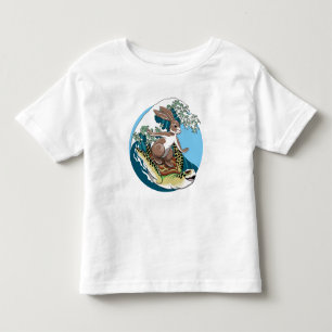 Sommarsurfing - Turtle and Rabbit Illustration T Shirt
