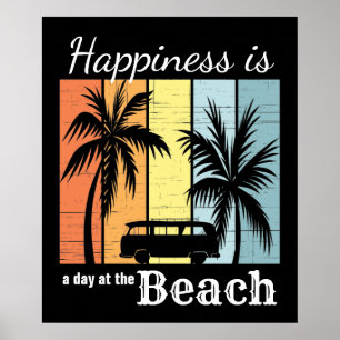 Sommarsvängningar är en dag i Beach Poster