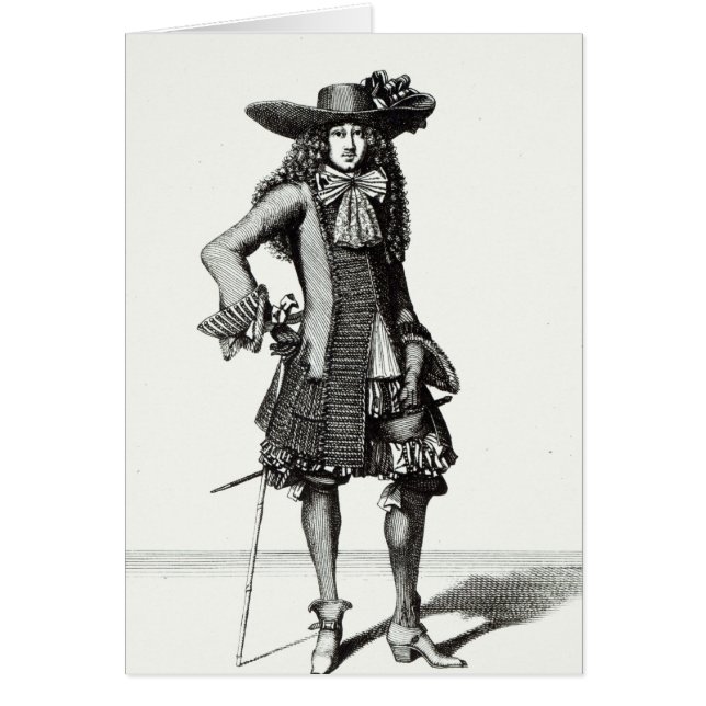 Sommarsvärdklänningen, 1675 hälsningskort (Framsidan)