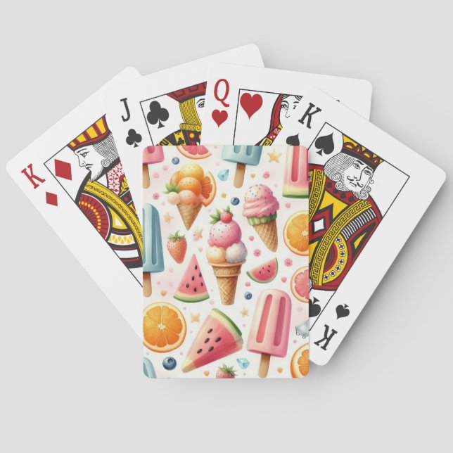 Sommarsvensk flyktväg casinokort (Baksidan)