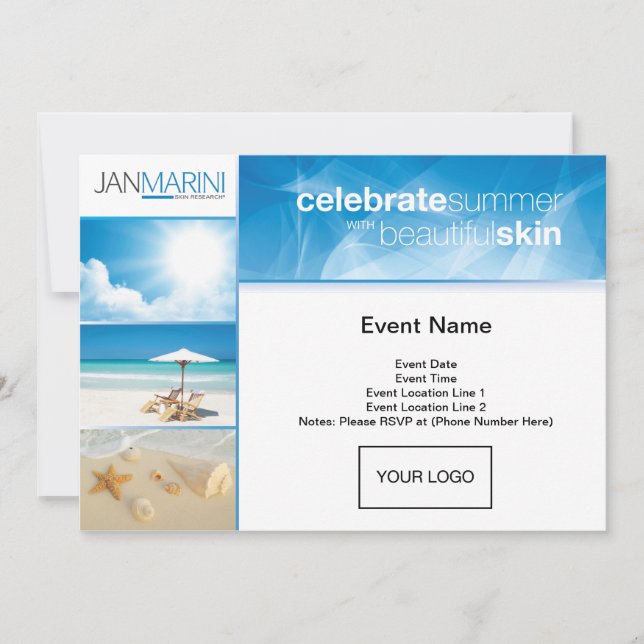 Sommart öppet hus vykort (Framsida)