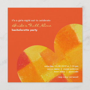 Sommartango Bachelorette Party-inbjudan Inbjudningar