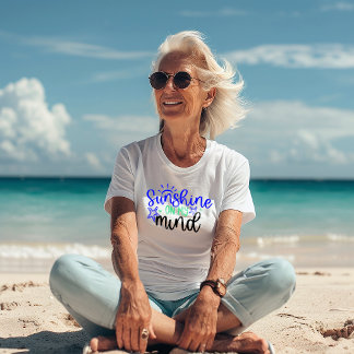 Sommartänkesättet "Solskin på min mind" T Shirt