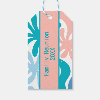 Sommartema för familjeåterförening Gift-Märkre Presentetikett