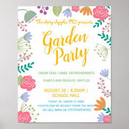 Sommartema i Garden party Poster