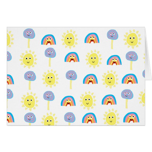 Sommarteman Hälsningskort (Framsidan Horizontal)