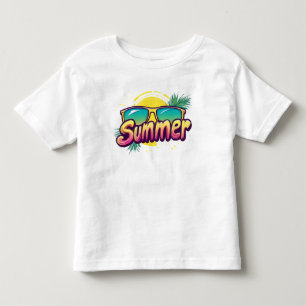 Sommartext - färgstarka sommarsolglasögon t shirt