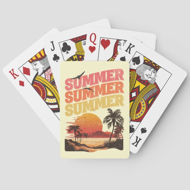 Sommartextdesign Casinokort (Baksidan)