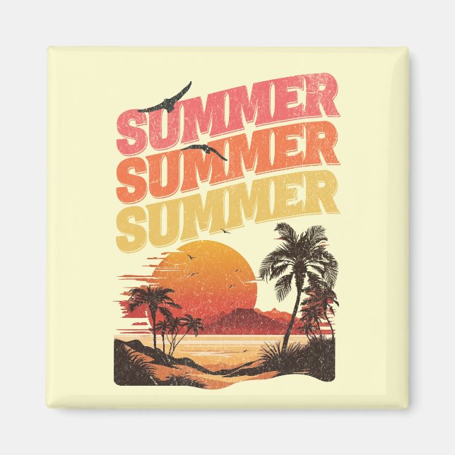 Sommartextdesign Magnet (Framsidan)
