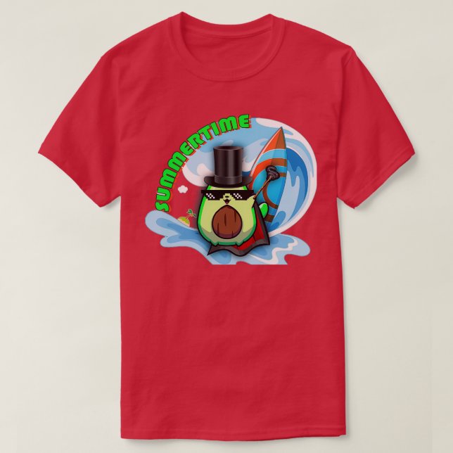 sommartid avokado t shirt (Design framsida)