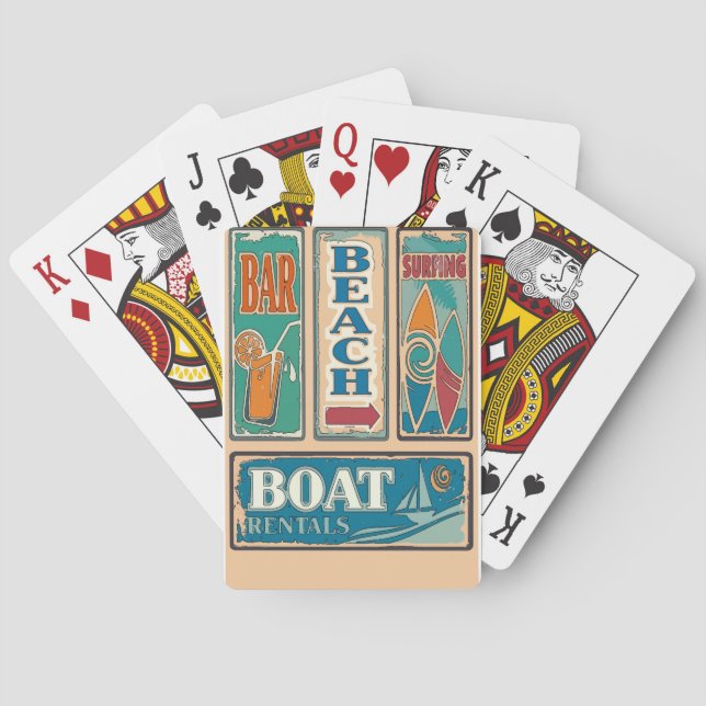 Sommartid, Beach Spel Kort (Baksidan)